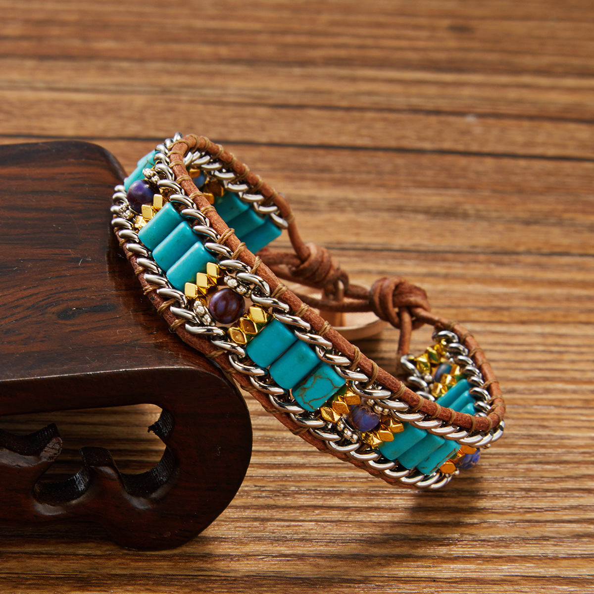 Bohemian Natural Turquoise Bracelet
