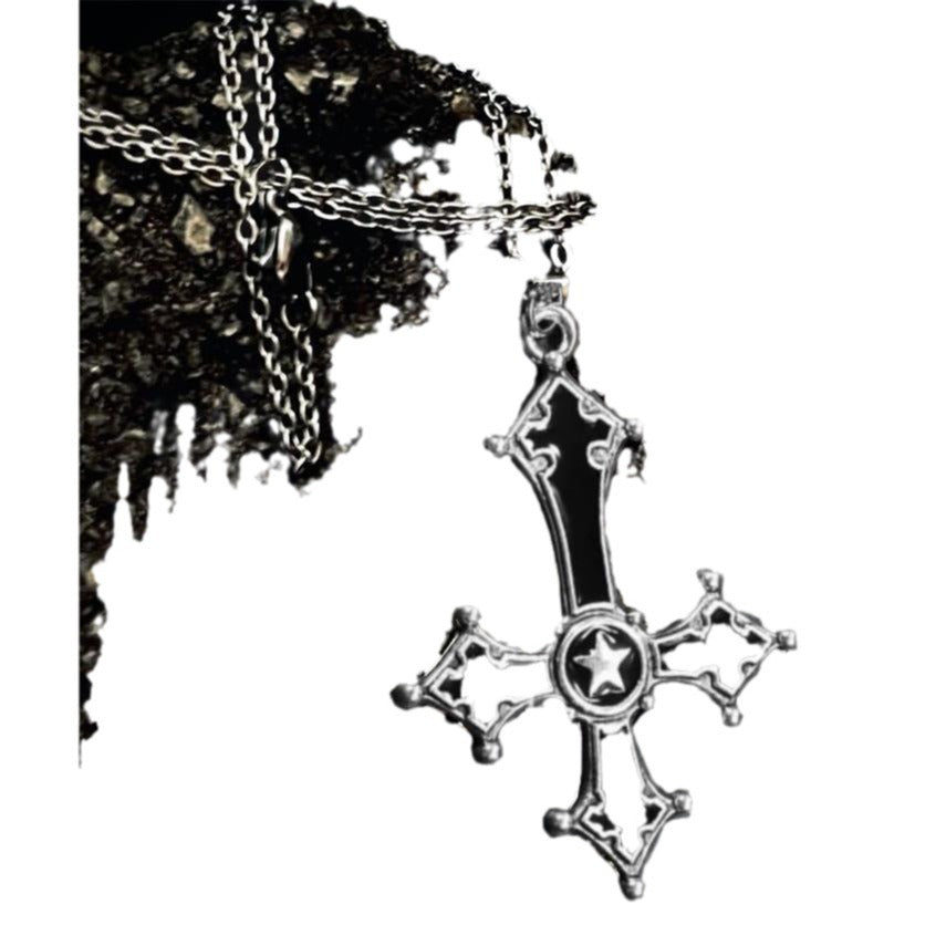 🖤 Gothic Cross Pendant Necklace