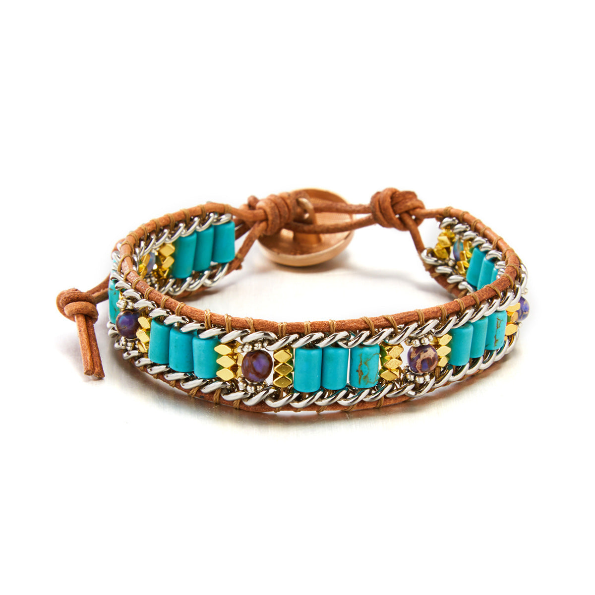 Bohemian Natural Turquoise Bracelet