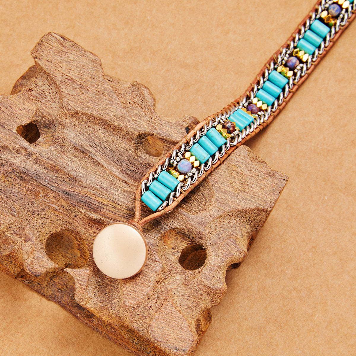 Bohemian Natural Turquoise Bracelet