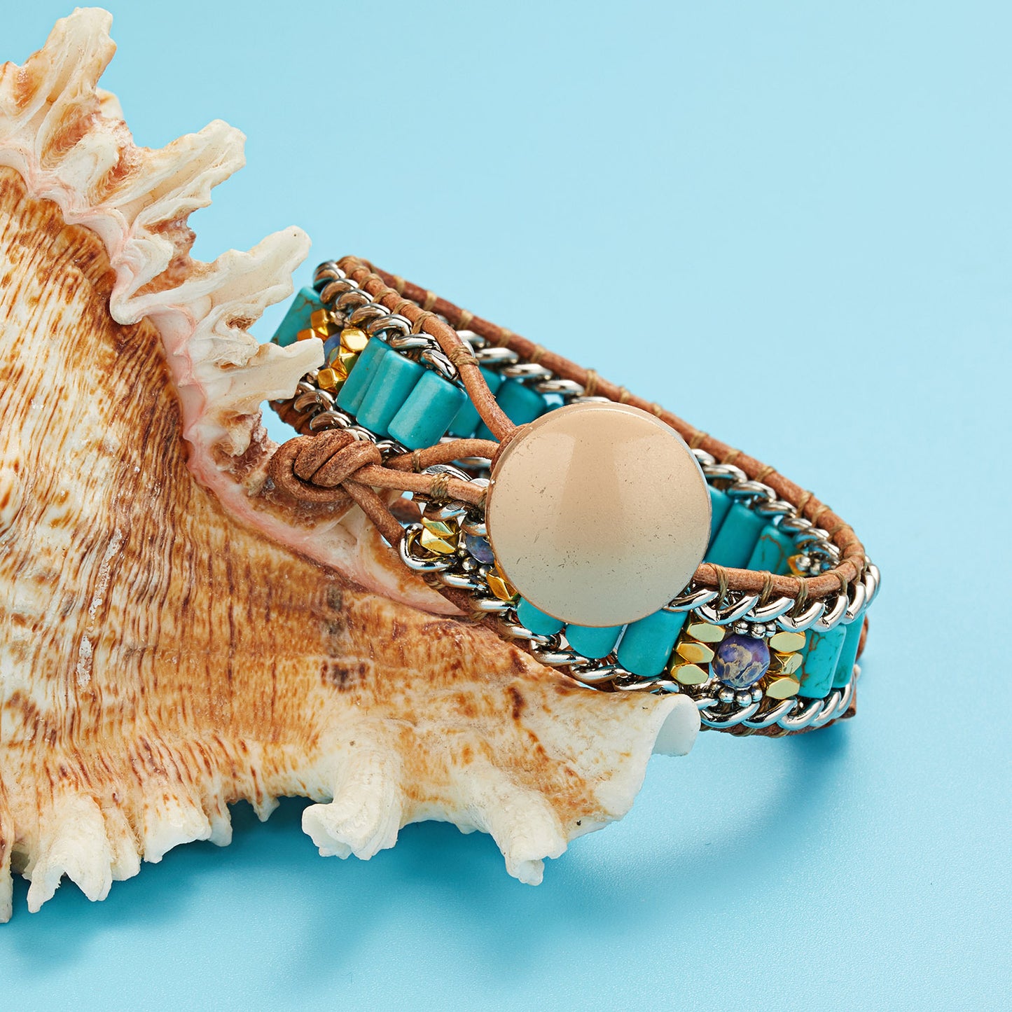 Bohemian Natural Turquoise Bracelet