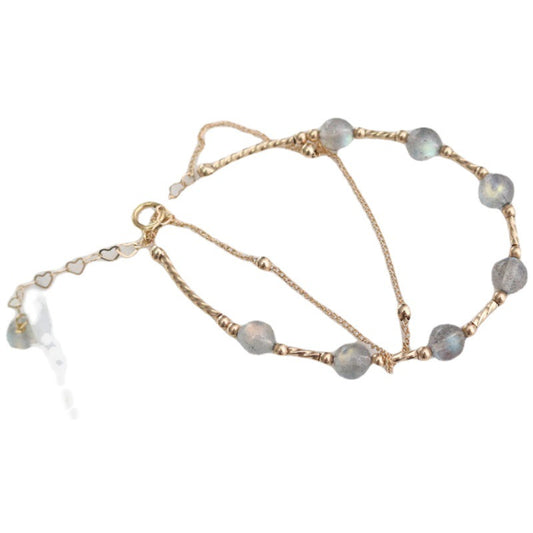 Moonstone Crystal Double Bracelet