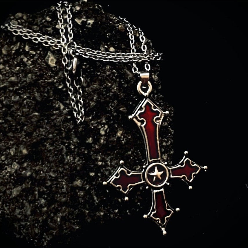 🖤 Gothic Cross Pendant Necklace