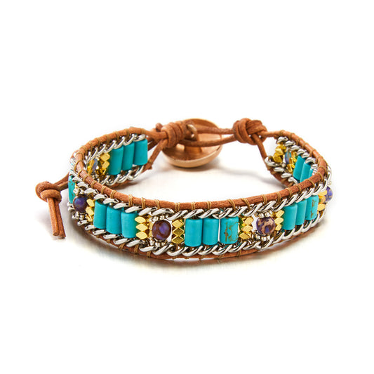 Bohemian Natural Turquoise Bracelet