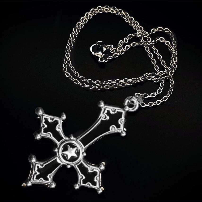 🖤 Gothic Cross Pendant Necklace
