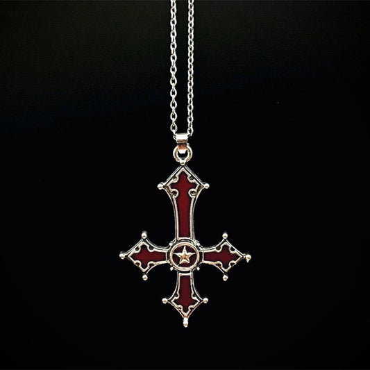 🖤 Gothic Cross Pendant Necklace