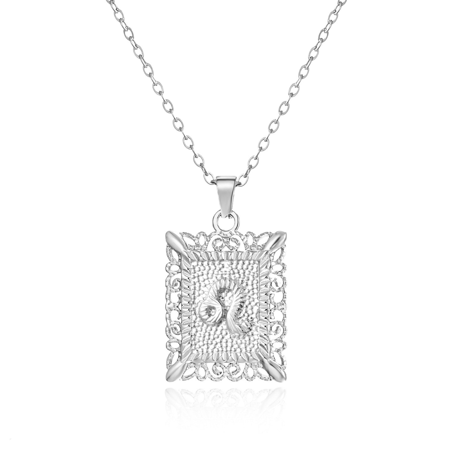 Zodiac Openwork Pendant Necklace