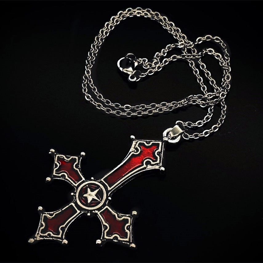 🖤 Gothic Cross Pendant Necklace