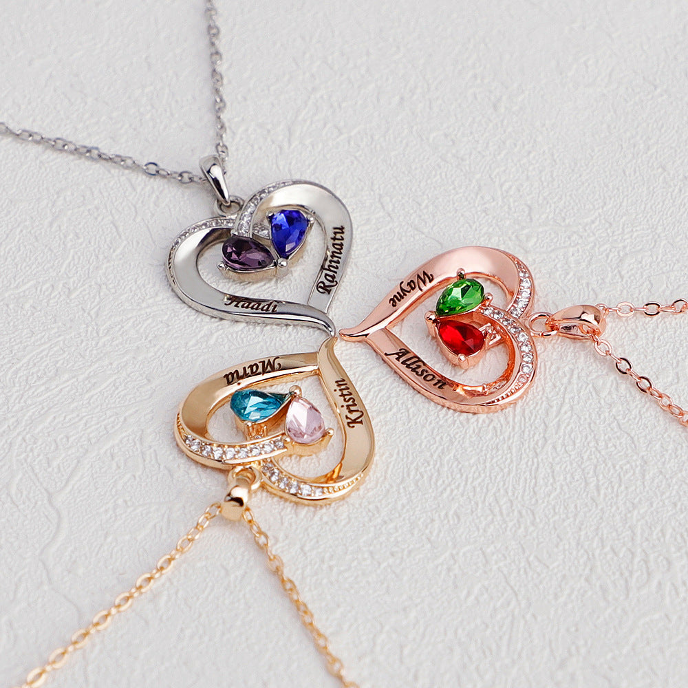 Two-Tone Teardrop Necklace