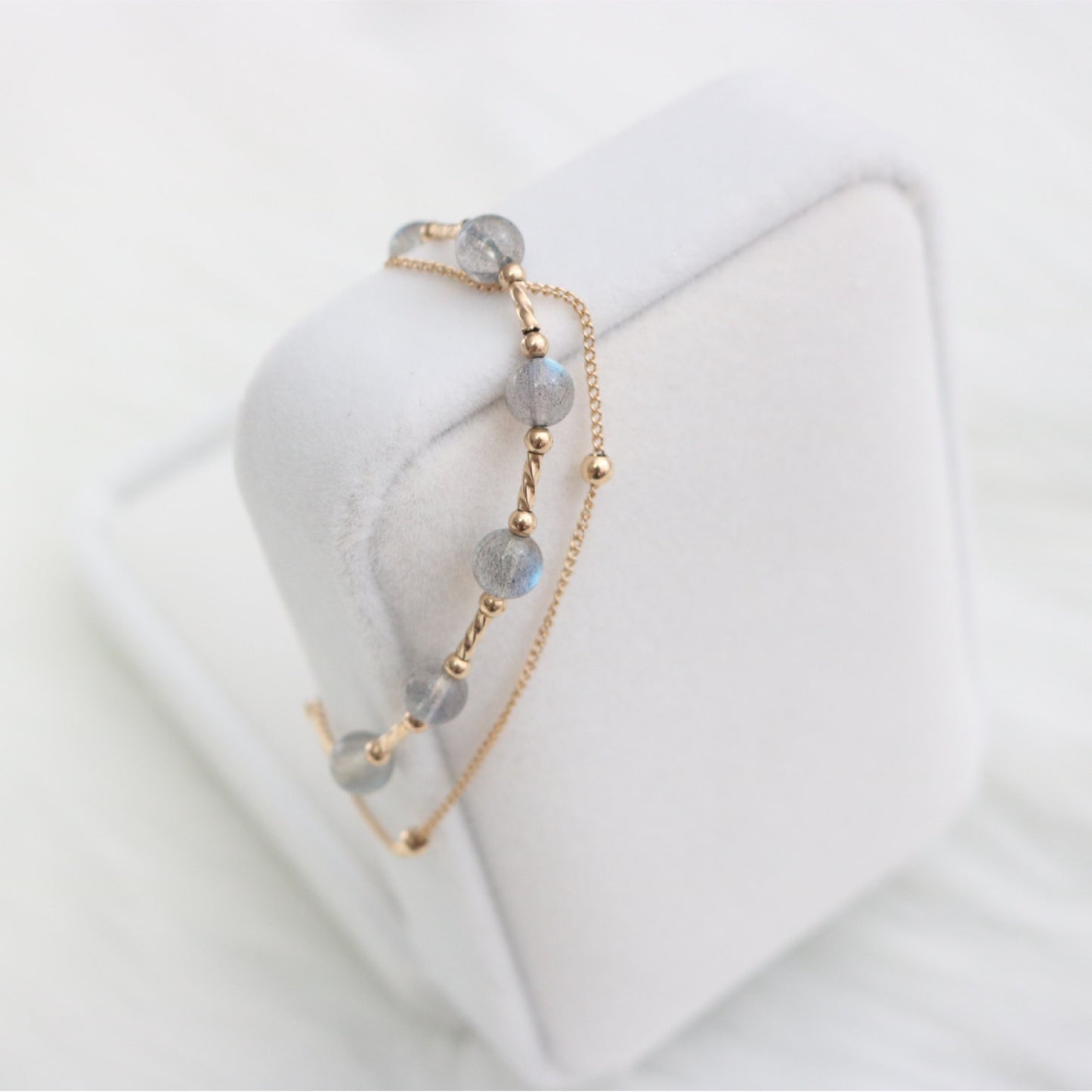 Moonstone Crystal Double Bracelet